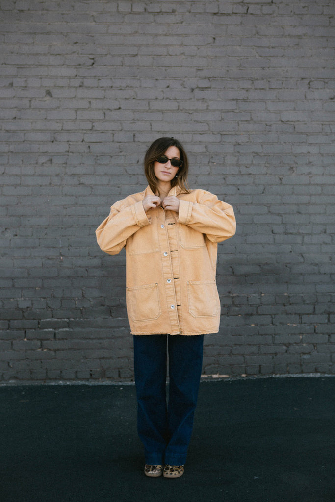 Hand Dyed USA Made Cotton Chore Coat