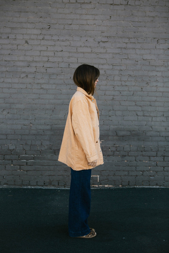 Hand Dyed USA Made Cotton Chore Coat