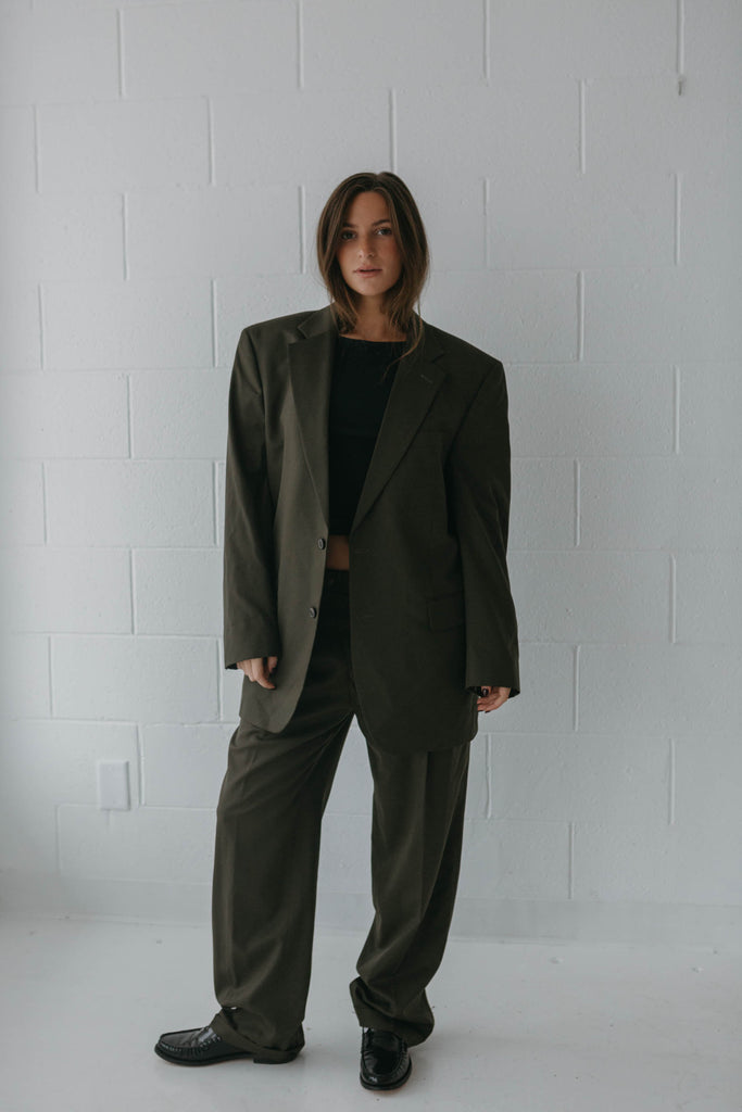 90s Jos Bank Wool Suit