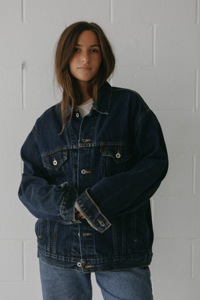 90s Dark Denim Levis Jacket