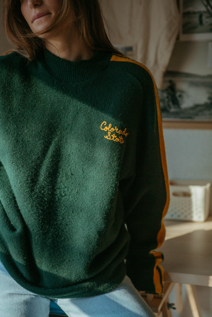 70s Colorado State Sweater