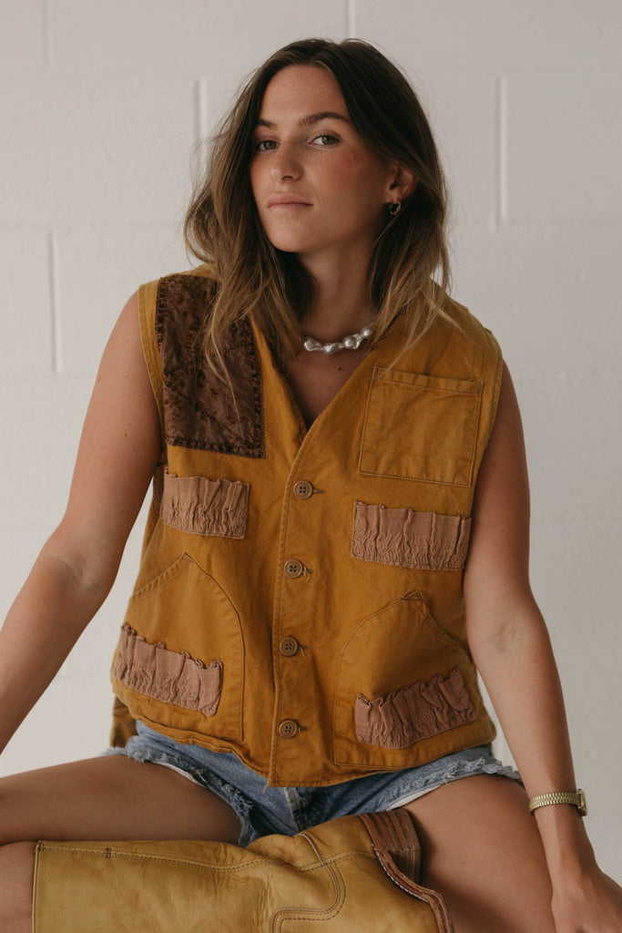 60s Cotton/Canvas Fishing Vest