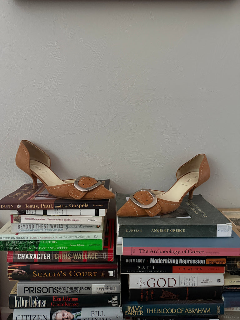 PRADA Buckle Kitten Heel