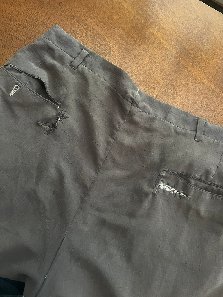 40s Mended Cotton Trousers